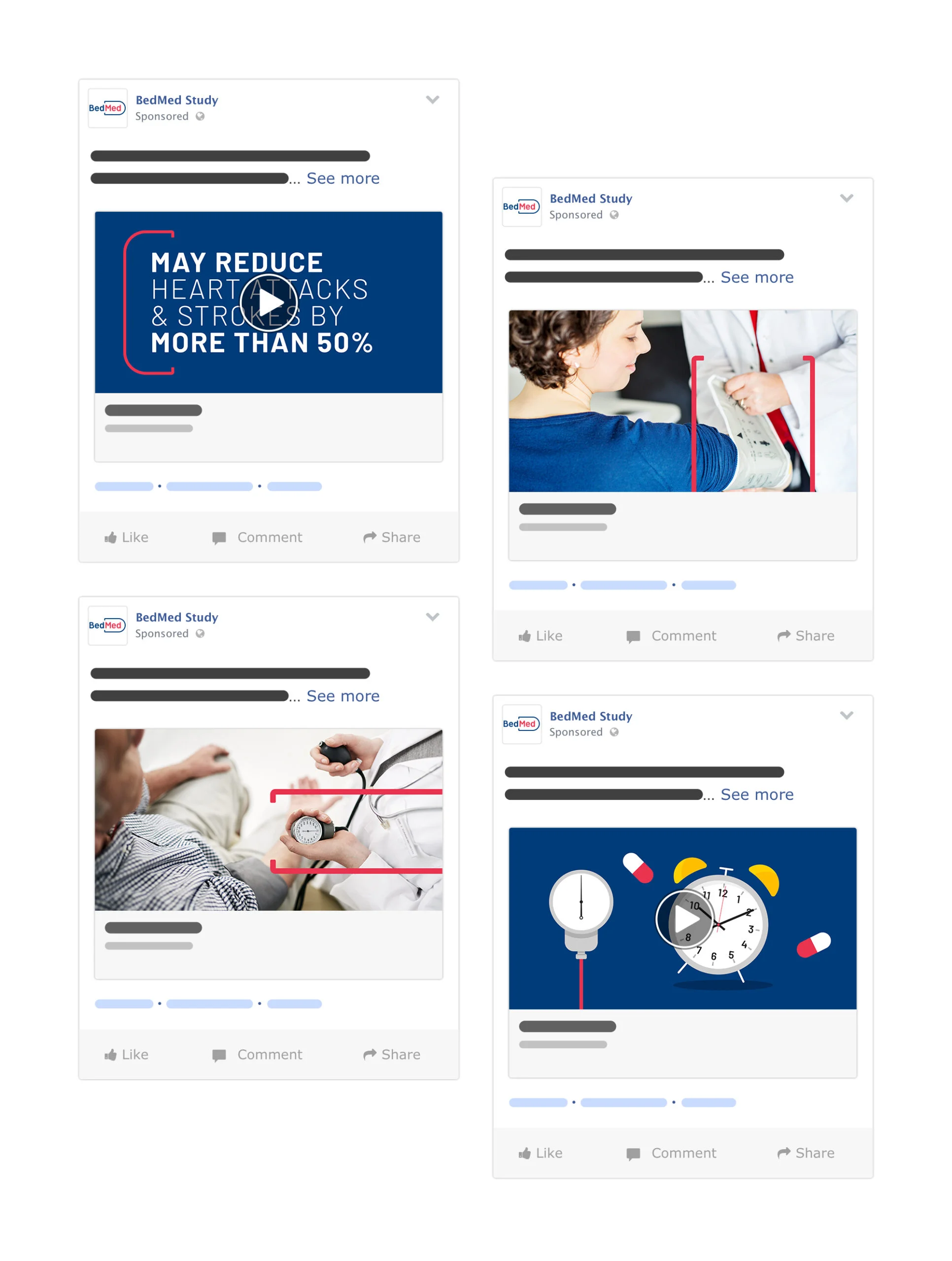 Digital Ad Mockups for the BedMed study