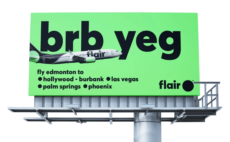 Flair Airlines Billboard